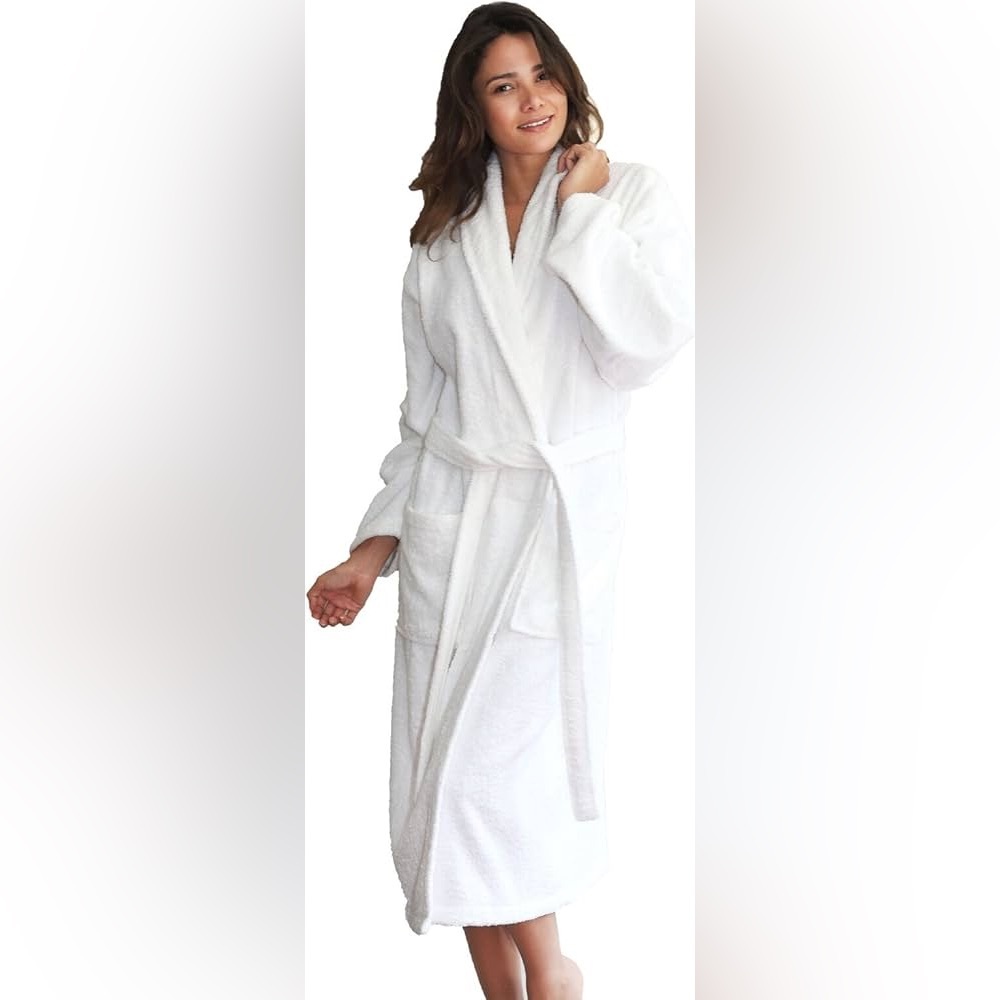 Liz Claiborne Women's Long Sleeve Long Robe sz M